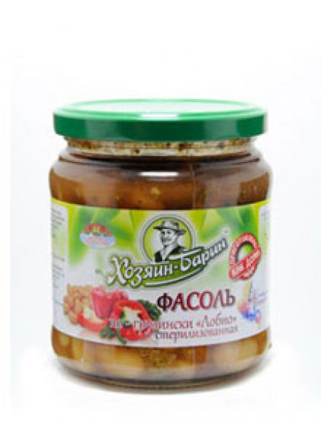 конс. Фасоль по-грузински Лобио ст.б. Хозяин Барин 450 г*8 конс. Фасоль по-грузински Лобио ст.б. Хозяин Барин 450 г*8
